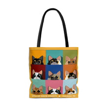 Load image into Gallery viewer, Peeking Cats Tote