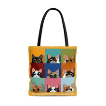 Load image into Gallery viewer, Peeking Cats Tote