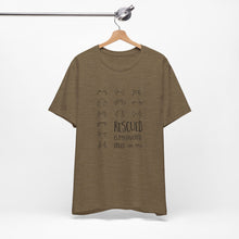 Load image into Gallery viewer, Rescued is My Favorite Breed — Line Drawing Tee