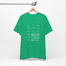 Load image into Gallery viewer, Rescued is My Favorite Breed — Line Drawing Tee