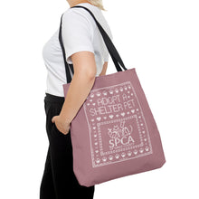 Load image into Gallery viewer, SPCA Cross Stitch Style Tote — Dusty Pink