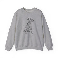 Load image into Gallery viewer, Rescue Dog Hand Lettered Crewneck Sweatshirt