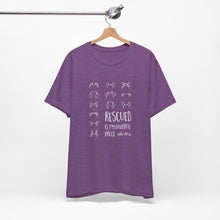 Load image into Gallery viewer, Rescued is My Favorite Breed — Line Drawing Tee