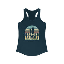 Load image into Gallery viewer, Rescue Animals Retro Sunset Racerback Tank