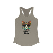 Load image into Gallery viewer, Stray Cool Retro Cat Racerback Tank