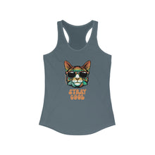 Load image into Gallery viewer, Stray Cool Retro Cat Racerback Tank