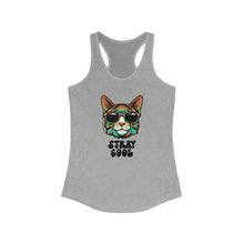 Load image into Gallery viewer, Stray Cool Retro Cat Racerback Tank