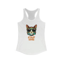 Load image into Gallery viewer, Stray Cool Retro Cat Racerback Tank