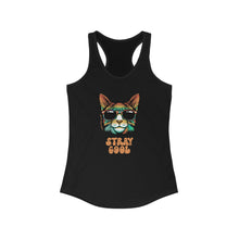 Load image into Gallery viewer, Stray Cool Retro Cat Racerback Tank