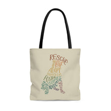 Load image into Gallery viewer, Rescue Dog Hand Lettered Tote