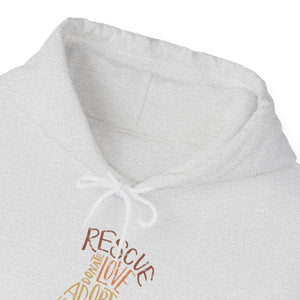 Rescue Dog Hand Lettered Hoodie