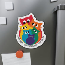 Load image into Gallery viewer, Pride Rainbow Cat Magnet
