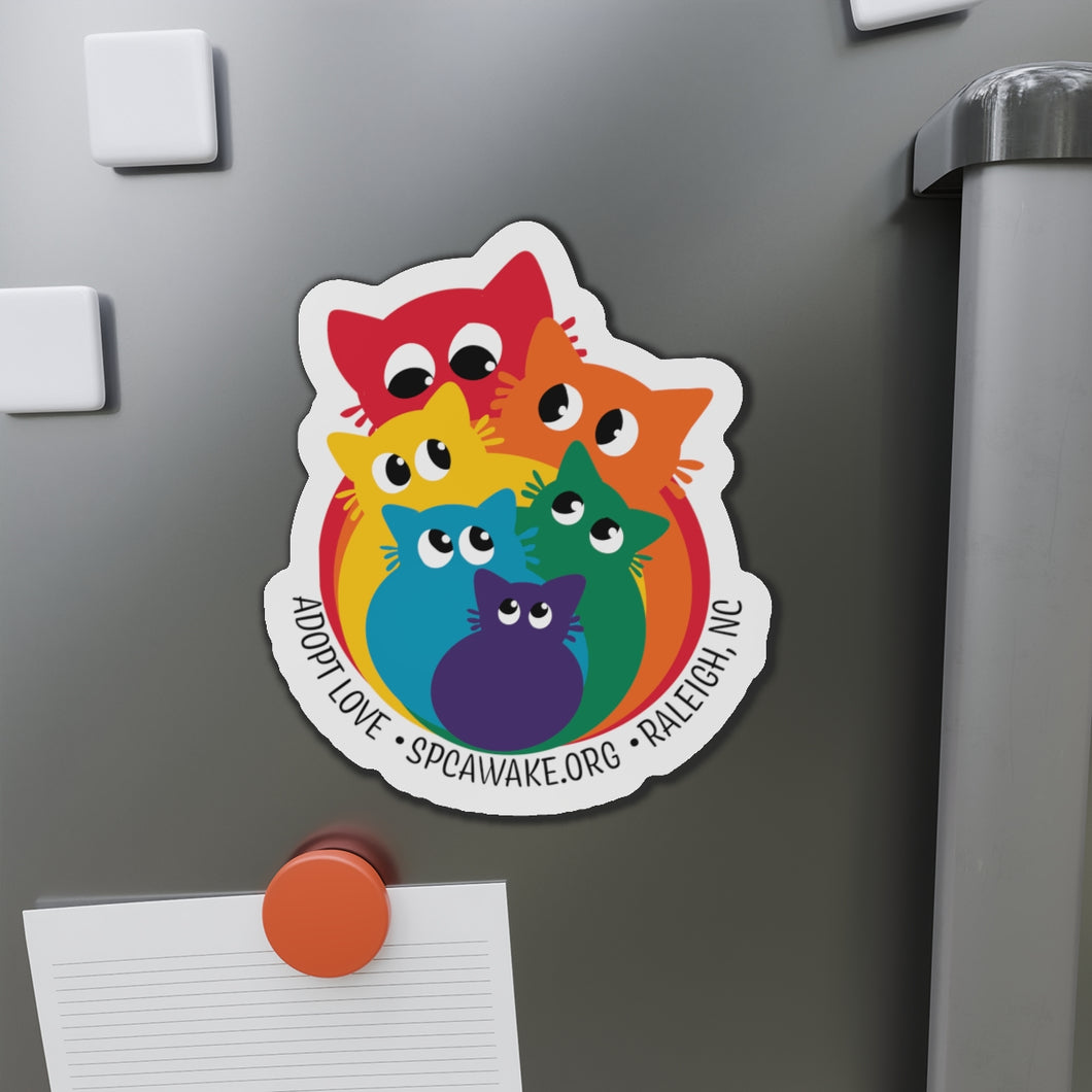 Pride Rainbow Cat Magnet