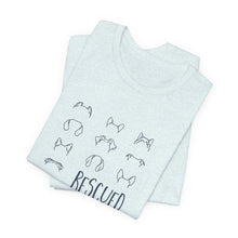 Load image into Gallery viewer, Rescued is My Favorite Breed — Line Drawing Tee
