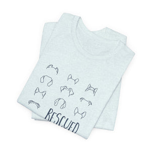 Rescued is My Favorite Breed — Line Drawing Tee