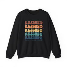 Load image into Gallery viewer, Rescue Retro Type Crewneck Sweatshirt
