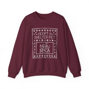 SPCA Cross Stitch Style Crewneck Sweatshirt