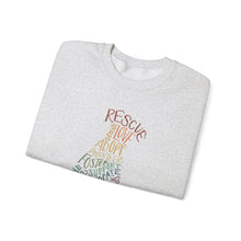 Load image into Gallery viewer, Rescue Dog Hand Lettered Crewneck Sweatshirt
