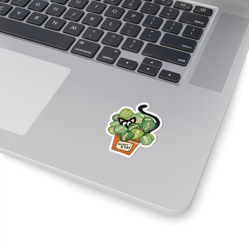 Plant Cat SPCA Sticker