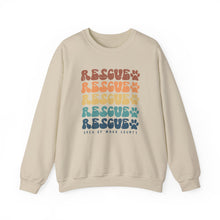 Load image into Gallery viewer, Rescue Retro Type Crewneck Sweatshirt
