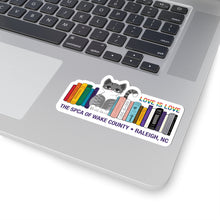 Load image into Gallery viewer, Pride Cat Bookshelf Sticker
