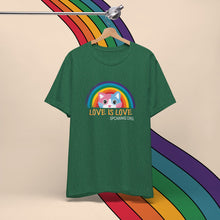 Load image into Gallery viewer, Love is Love Pride Tee (Cat)
