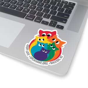 SPCA Wake Pride Cat Sticker