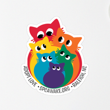 Load image into Gallery viewer, SPCA Wake Pride Cat Sticker
