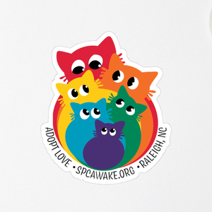 SPCA Wake Pride Cat Sticker