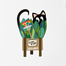Load image into Gallery viewer, Plant Cat (Pride Edition) SPCA Sticker
