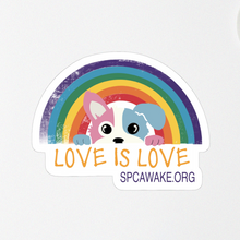 Load image into Gallery viewer, Love is Love (Dog) Pride Decal
