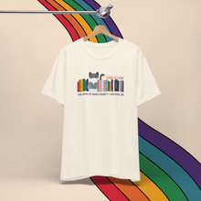 Load image into Gallery viewer, Love is Love — Cat Bookshelf Pride Tee
