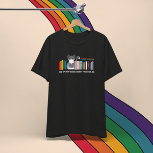 Love is Love — Cat Bookshelf Pride Tee