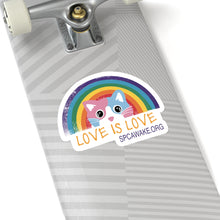 Load image into Gallery viewer, Love is Love (Cat) Pride Decal
