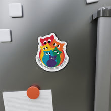 Load image into Gallery viewer, Pride Rainbow Cat Magnet
