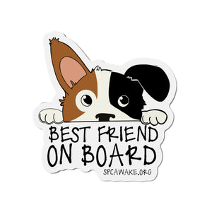 Best Friend on Board — Car Magnet