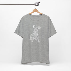 Rescue Dog Hand Lettered Tee