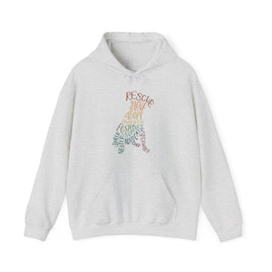 Rescue Dog Hand Lettered Hoodie