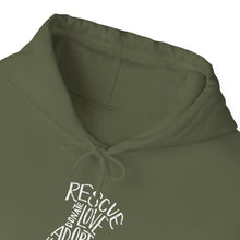 Load image into Gallery viewer, Rescue Dog Hand Lettered Hoodie
