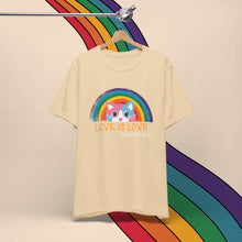 Load image into Gallery viewer, Love is Love Pride Tee (Cat)
