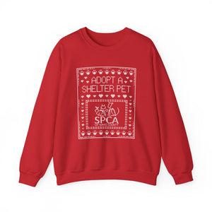 SPCA Cross Stitch Style Crewneck Sweatshirt