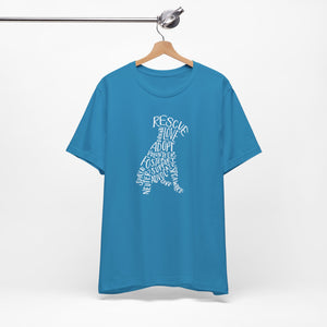 Rescue Dog Hand Lettered Tee