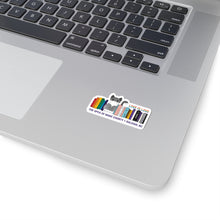 Load image into Gallery viewer, Pride Cat Bookshelf Sticker
