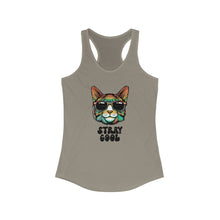 Load image into Gallery viewer, Stray Cool Retro Cat Racerback Tank
