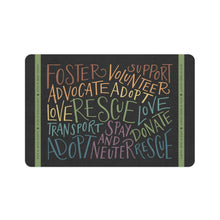 Load image into Gallery viewer, Rescue Hand Lettering — SPCA Pet Food Mat

