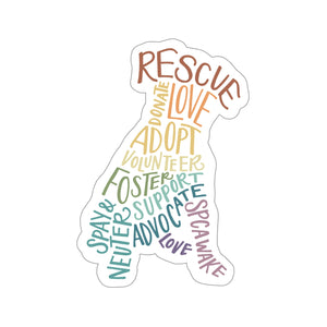 Rescue Dog Decal