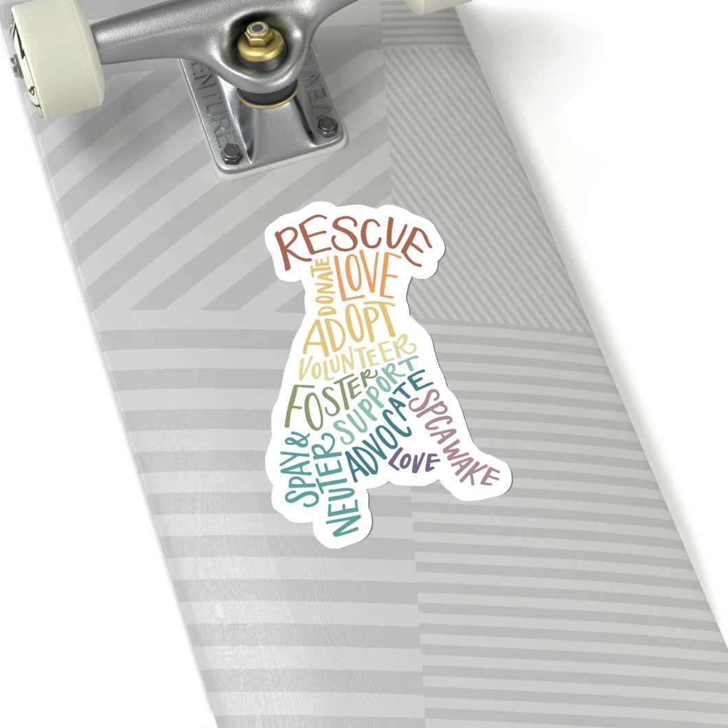 Rescue Dog Decal