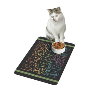 Rescue Hand Lettering — SPCA Pet Food Mat